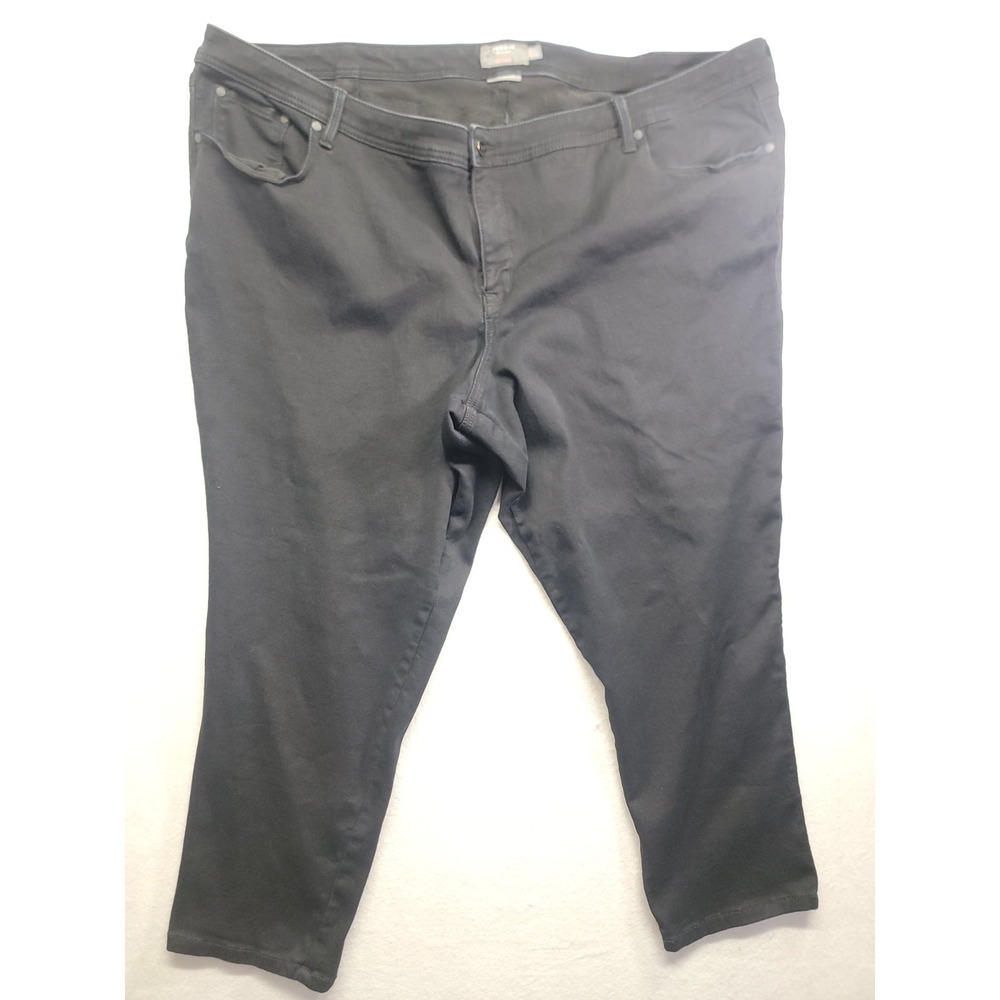 Torrid‎ Women's Plus 30 reg Sateen stretch Ankle jeans: Luxe Skinny, Black Wash